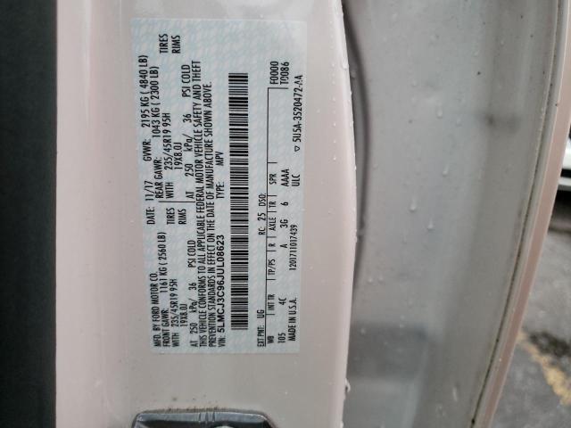 5LMCJ3C96JUL08623 - 2018 LINCOLN MKC RESERVE თეთრი ფოტო 13