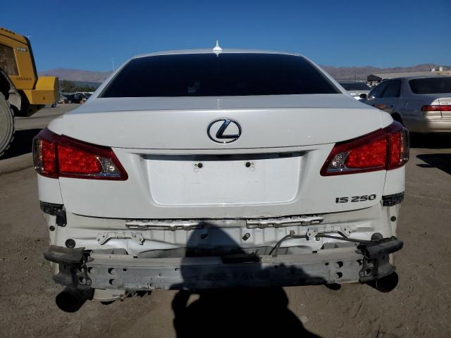 JTHBF5C21B5130682 - 2011 LEXUS IS 250 WHITE photo 6