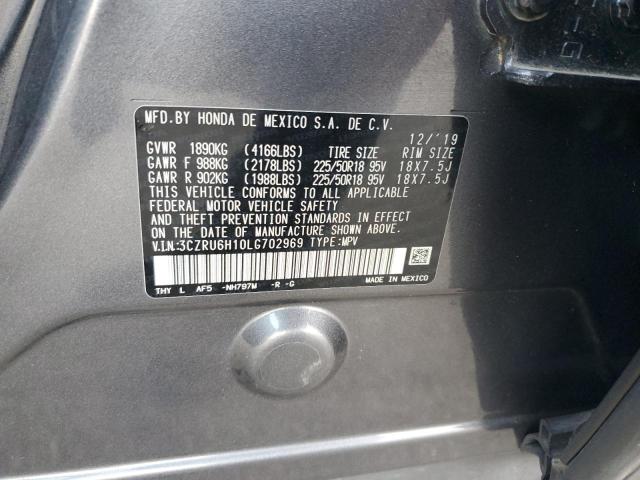 3CZRU6H10LG702969 - 2020 HONDA HR-V SPORT Grau Foto 13