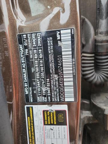 WDC0G4KB9JV074601 - 2018 MERCEDES-BENZ GLC 300 4MATIC BROWN photo 13