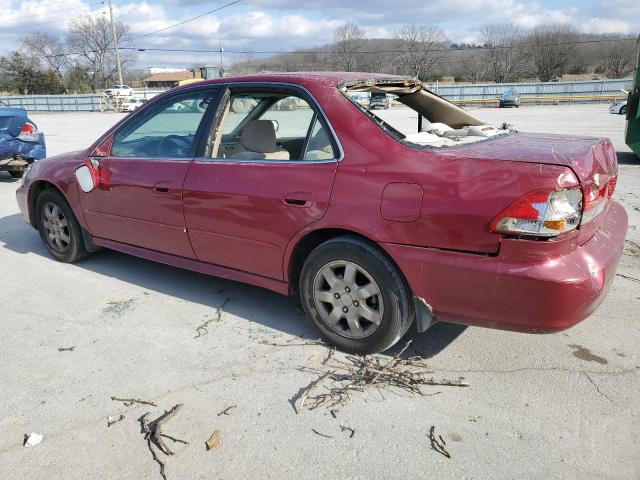 1HGCG56602A001990 - 2002 HONDA ACCORD EX RED photo 2