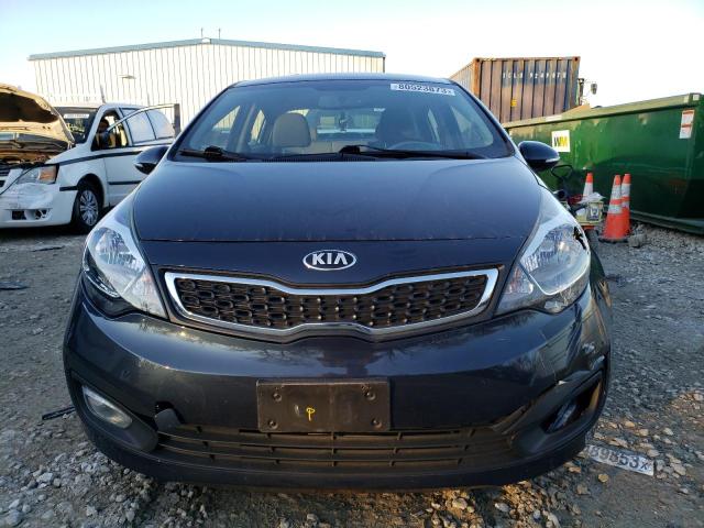 KNADN4A39E6326724 - 2014 KIA RIO EX BLUE photo 5