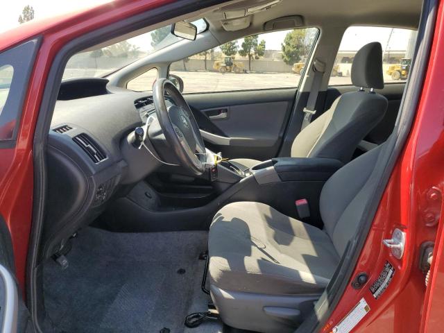 JTDKN3DU4D1724525 - 2013 TOYOTA PRIUS წითელი ფოტო 7