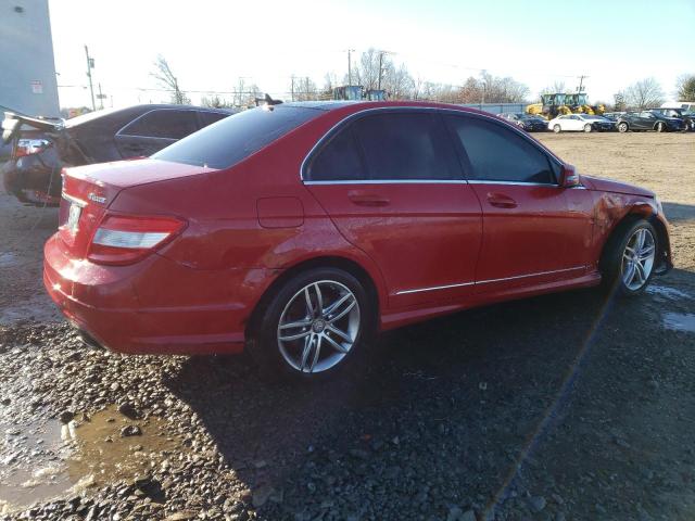 WDDGF8AB0ER303249 - 2014 MERCEDES-BENZ C 300 4MATIC RED photo 3