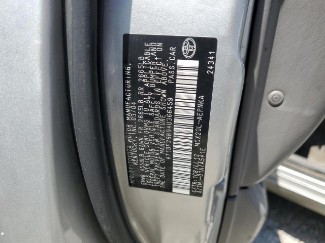 4T1BF28B94U366459 - 2004 TOYOTA AVALON XL 银色 照片 12