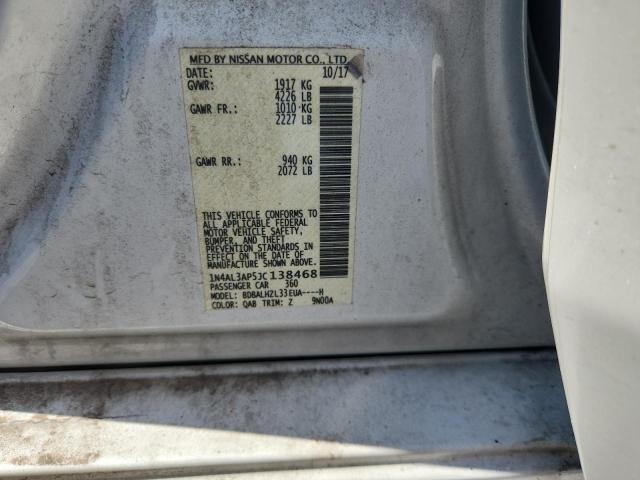 1N4AL3AP5JC138468 - 2018 NISSAN ALTIMA 2.5 أبيض صورة 12