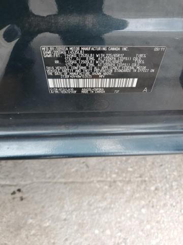 2T3DF4DV4BW153525 - 2011 TOYOTA RAV4 LIMITED BLUE photo 13