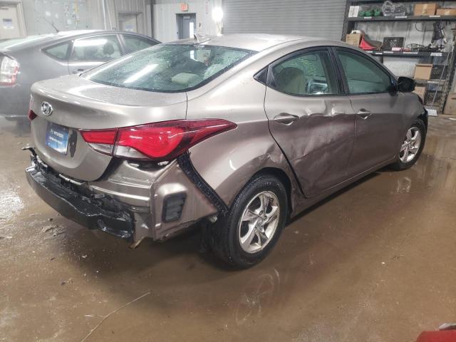 5NPDH4AE5EH461944 - 2014 HYUNDAI ELANTRA SE GRAY photo 3