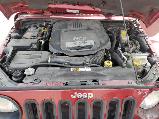 1C4AJWBG3DL561456 - 2013 JEEP WRANGLER SAHARA Bordeaux Foto 11