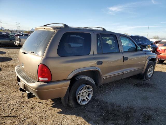 1B4HR28Z71F511529 - 2001 DODGE DURANGO TAN photo 3