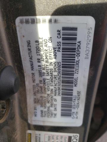 1NXBR32E26Z569325 - 2006 TOYOTA COROLLA CE GRAY photo 12