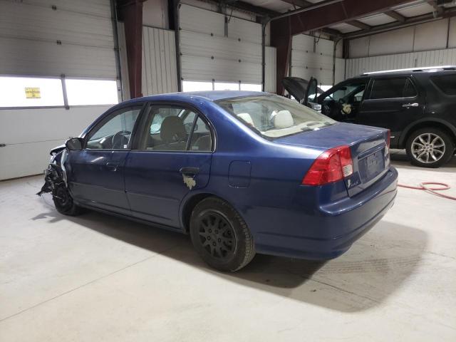 2HGES16394H583145 - 2004 HONDA CIVIC DX VP ლურჯი ფოტო 2