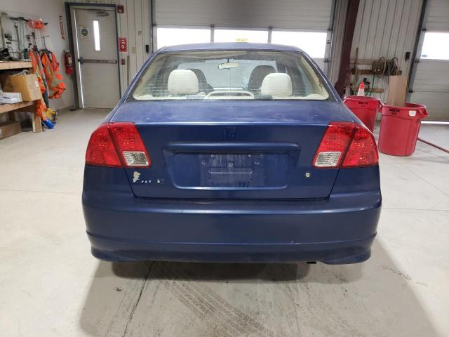 2HGES16394H583145 - 2004 HONDA CIVIC DX VP ლურჯი ფოტო 6