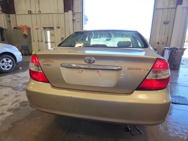 4T1BE32K22U064543 - 2002 TOYOTA CAMRY LE თაფლისფერი ფოტო 6