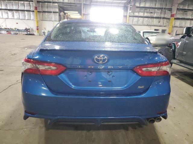 4T1B11HK8JU153622 - 2018 TOYOTA CAMRY L BLUE photo 6