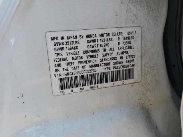 JHMGE8H50DC052200 - 2013 HONDA FIT SPORT 白色 照片 12