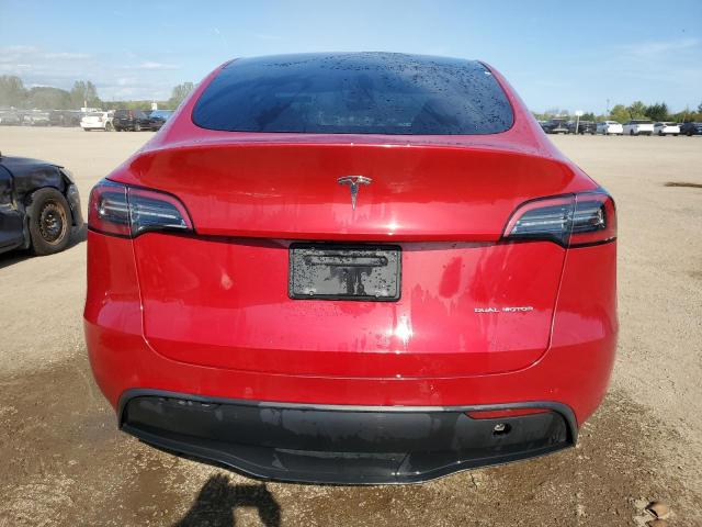 7SAYGDEE0NF484063 - 2022 TESLA MODEL Y Կարմիր լուսանկար 6