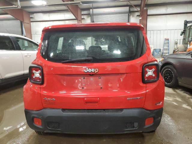 ZACCJBAB2JPH89365 - 2018 JEEP RENEGADE SPORT RED photo 6