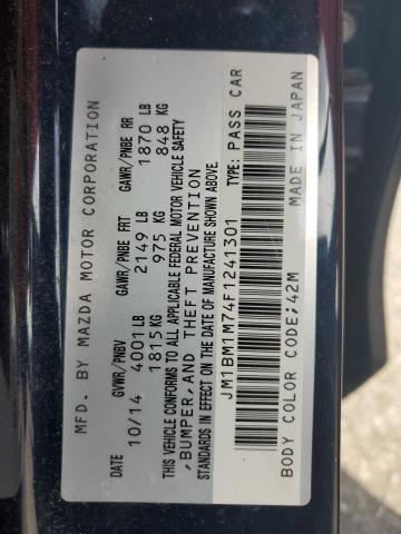 JM1BM1M74F1241301 - 2015 MAZDA 3 GRAND TOURING أزرق صورة 12