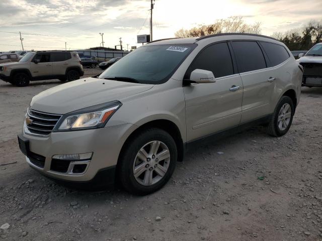 1GNKRHKD1EJ212198 - 2014 CHEVROLET TRAVERSE LT SILVER photo 1