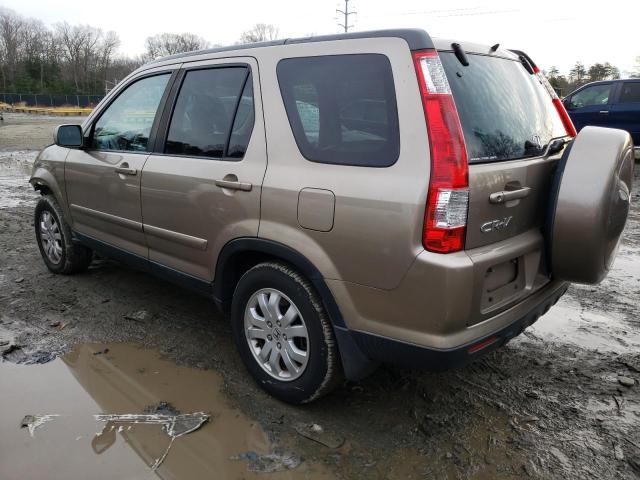 SHSRD78936U431541 - 2006 HONDA CR-V SE BEIGE photo 2