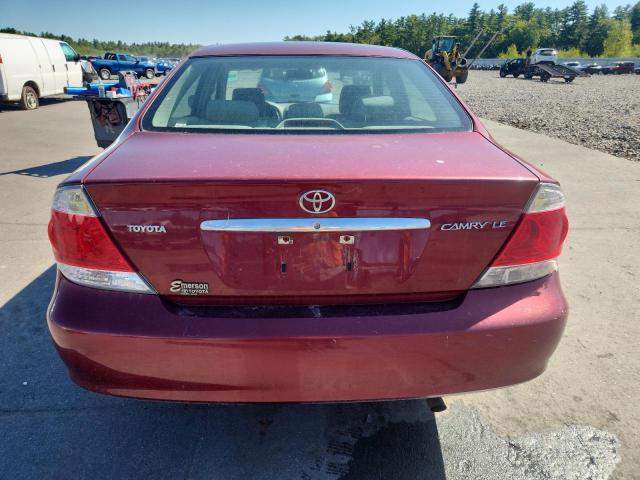 4T1BE32K85U047816 - 2005 TOYOTA CAMRY LE RED photo 6
