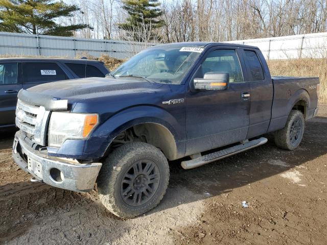 1FTPX14V89FB45223 - 2009 FORD F150 SUPER CAB BLUE photo 1