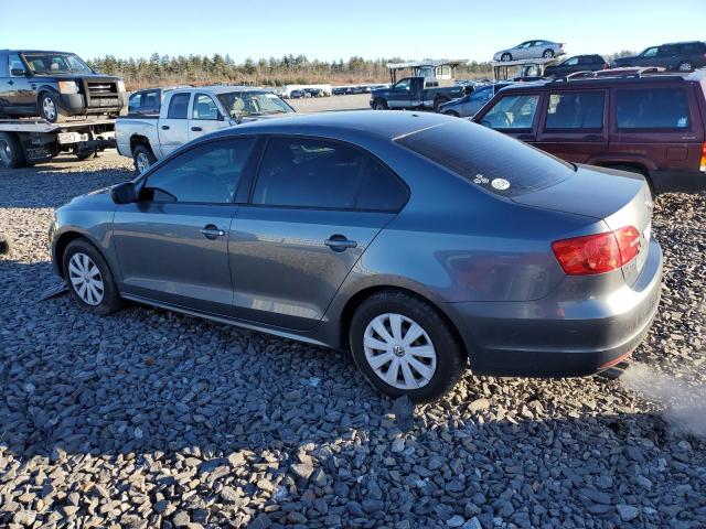 3VW2K7AJ9EM238045 - 2014 VOLKSWAGEN JETTA BASE GRAY photo 2