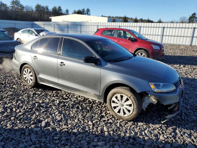 3VW2K7AJ9EM238045 - 2014 VOLKSWAGEN JETTA BASE GRAY photo 4