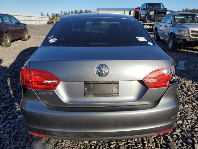 3VW2K7AJ9EM238045 - 2014 VOLKSWAGEN JETTA BASE GRAY photo 6