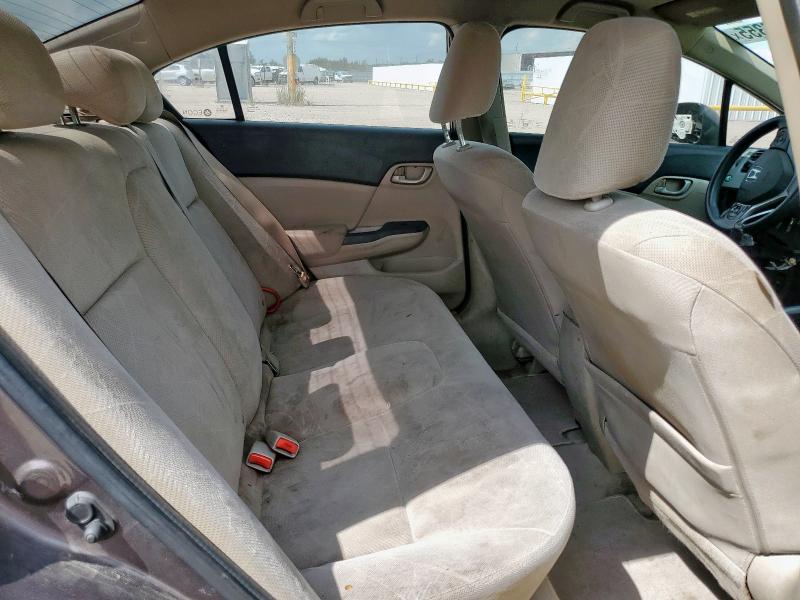 2HGFB2F52CH519071 - 2012 HONDA CIVIC LX BROWN photo 10