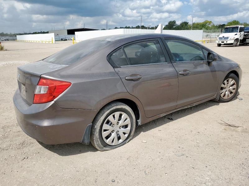 2HGFB2F52CH519071 - 2012 HONDA CIVIC LX BROWN photo 3