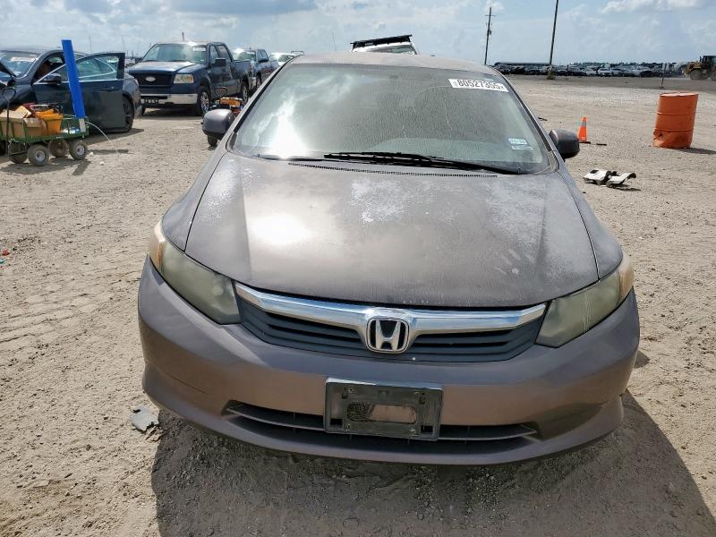 2HGFB2F52CH519071 - 2012 HONDA CIVIC LX BROWN photo 5