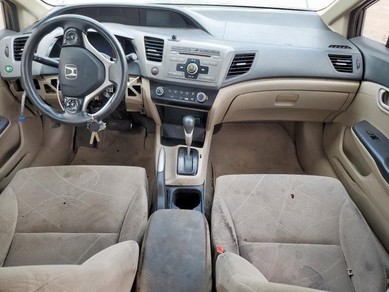 2HGFB2F52CH519071 - 2012 HONDA CIVIC LX BROWN photo 8