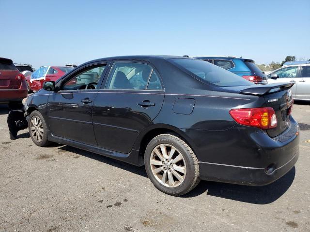 2T1BU4EE3AC455778 - 2010 TOYOTA COROLLA BASE BLACK photo 2