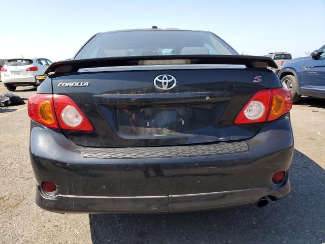 2T1BU4EE3AC455778 - 2010 TOYOTA COROLLA BASE BLACK photo 6