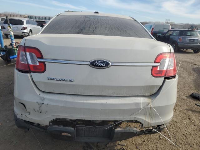 1FAHP2DW8BG145604 - 2011 FORD TAURUS SE WHITE photo 6