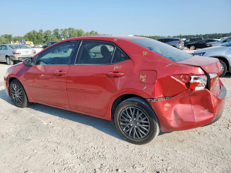 2T1BURHE3EC179875 - 2014 TOYOTA COROLLA L RED photo 2