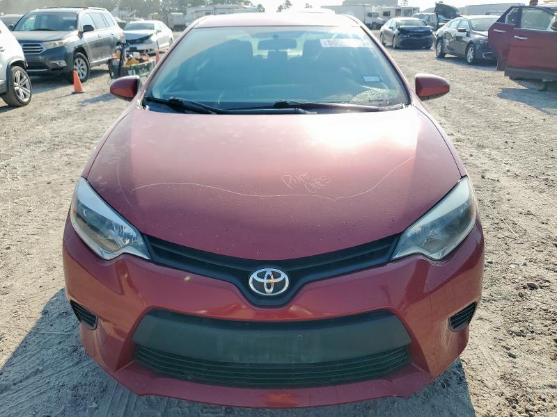 2T1BURHE3EC179875 - 2014 TOYOTA COROLLA L RED photo 5