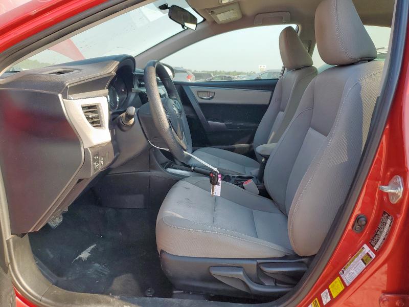 2T1BURHE3EC179875 - 2014 TOYOTA COROLLA L RED photo 7