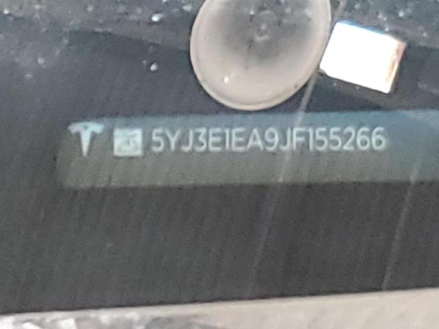 5YJ3E1EA9JF155266 - 2018 TESLA MODEL 3 BLACK photo 12