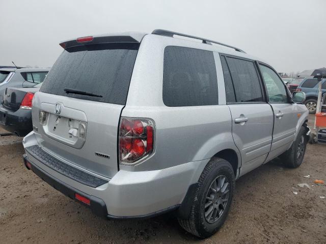 5FNYF18788B010555 - 2008 HONDA PILOT EXL SILVER photo 3