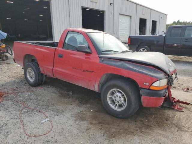 1B7FL26X0XS207407 - 1999 DODGE DAKOTA RED photo 4
