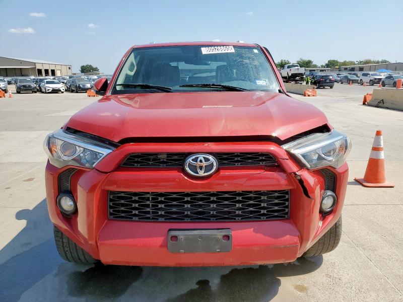 JTEZU5JRXG5140118 - 2016 TOYOTA 4RUNNER SR5 RED photo 5