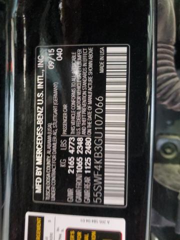 55SWF4KB3GU107066 - 2016 MERCEDES-BENZ C 300 4MATIC BLACK photo 12