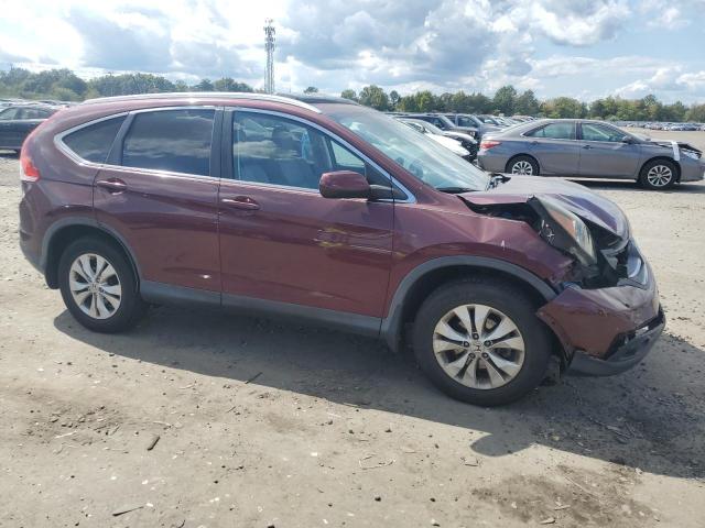 5J6RM4H74DL056168 - 2013 HONDA CR-V EXL 勃艮第红 照片 4