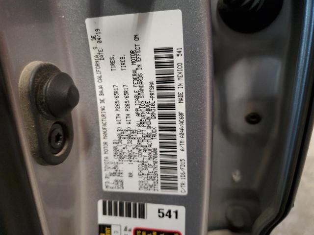 3TMDZ5BN7KM070608 - 2019 TOYOTA TACOMA DOUBLE CAB فضي صورة 13