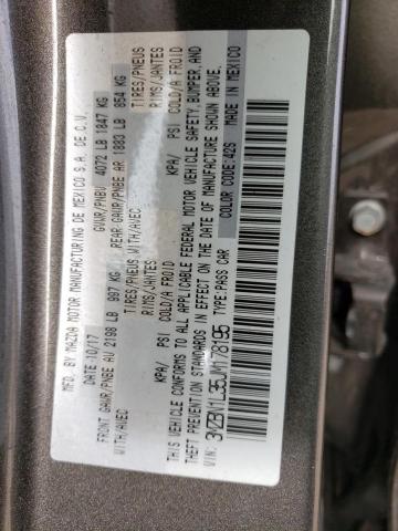 3MZBN1L35JM178195 - 2018 MAZDA 3 TOURING SILVER photo 12