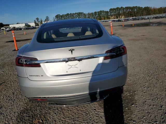 5YJSA1DNXDFP04134 - 2013 TESLA MODEL S SILVER photo 6