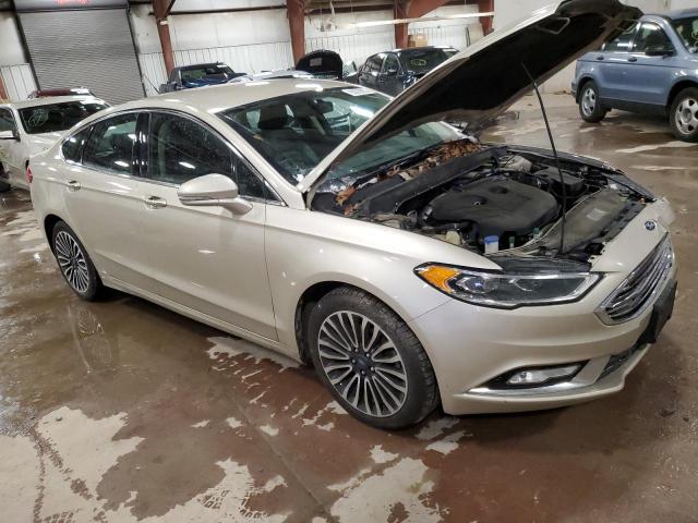 3FA6P0H90HR206798 - 2017 FORD FUSION SE BEIGE photo 4